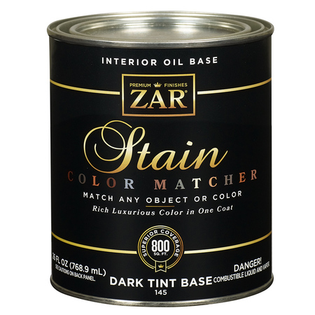 Zar 1 Qt Dark Tint Base Zar Interior Oil-Based Wood Stain 14512